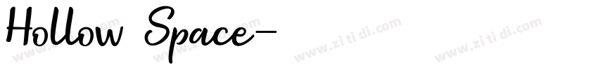Hollow Space字体转换